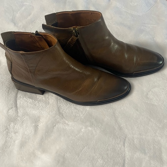 Franco Sarto Men's Tan Leather Boots - Picture 2 of 8